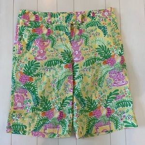 Lilly Pulitzer Monkey Bermuda Shorts Size 10